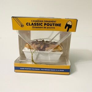 Main and Local Poutine Ornament Souvenir Hand Painted Christmas Ornament
